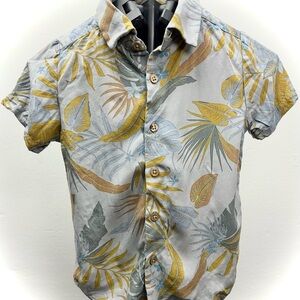 Denim & Flower Kids Tropical Leaf Print Shirt